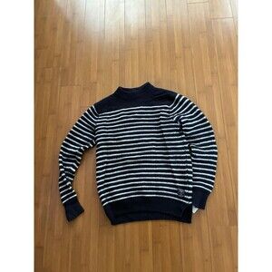Scotch & Soda striped navy blue wool sweater men’s medium